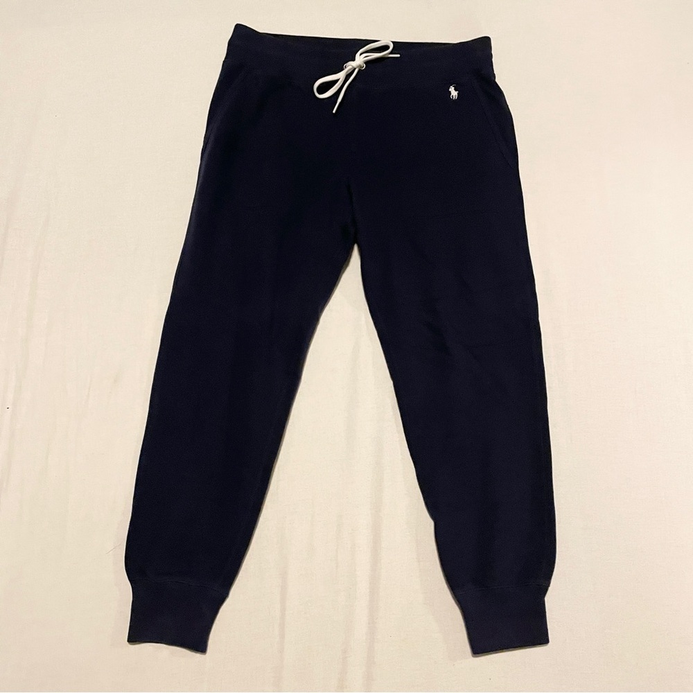 Polo Ralph Lauren Navy Blue Fleece Joggers Sweatpants Medium